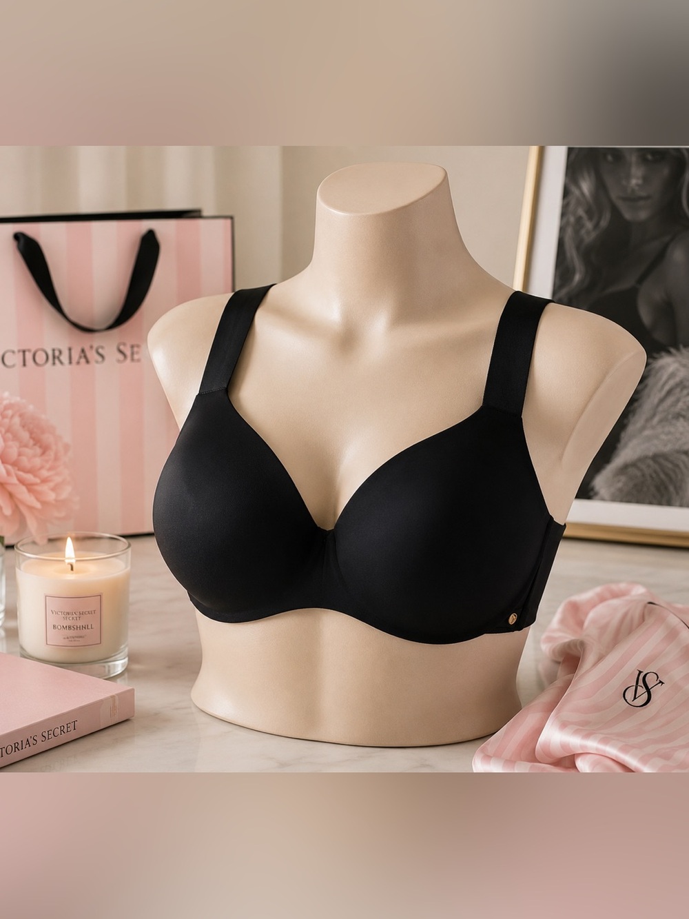 Victoria’s Secret Body by Victoria Lightly Lined Smooth Demi Bra 38DD Underwire